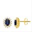 Pendientes en Oro Amarillo 18K con Zafiros 1.24Q y Diamantes 0.28Q – Brillo y Distinción